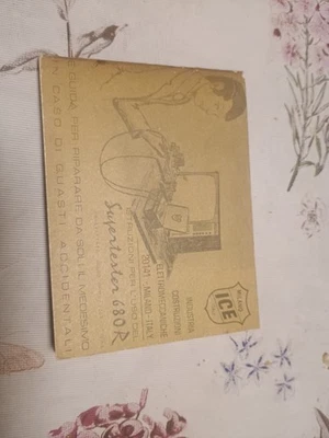  ICE Supertester  680R  III Serie Quarta Ediz. Manuale Istruzioni In Originale   - Immagine 1 di 3