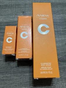 Avon Anew Vitamin C Body Serum,priming Moisturizer And Eye Cream - Picture 1 of 3