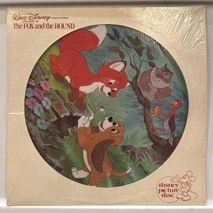 The Fox And The Hound DISNEY PICTURE DISC 1981 VG+ IN SHRINK Soundtrack - Foto 1 di 4