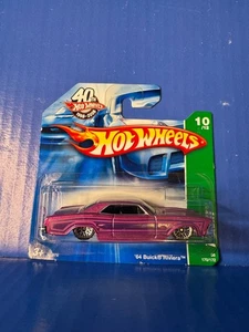 2008 Hot Wheels TREASURE HUNT '64 Buick RIVIERA #10/12 Hot Pink SHORT CARD - Picture 1 of 2