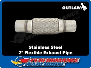 Stainless Steel 2" Flexible Exhaust Pipe Joint Bellow, 6" Body x 10" Overall - Picture 1 of 5