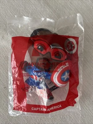 2024 McDonald's Toy Action Figure #1 Captain America Brave New World Sealed - Image 1 of 2