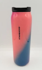 Starbucks 2022 Tumbler Pink Blue Green Ombre Stainless Vacuum Insulated 20 oz - Picture 1 of 11
