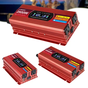 1500W 2000W 2300W Peak Power Inverter,Car/Light RV 12V DC to 110V AC Converter - Picture 1 of 50
