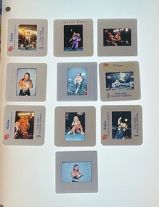 ORIGINAL VINTAGE WRESTLING SLIDE Lot WWF WCW ECW The Tahinos Collection - Picture 1 of 11