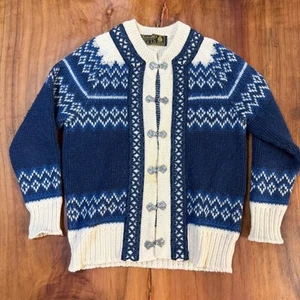 Vintage Nordstrikk Sweater Cardigan Women's S Clasp Nordic Knit Wool M17 - Picture 1 of 7