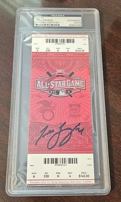 2015 MLB ASG Ticket Autographed By Todd Frazier PSA Authentic - Image 1 of 2