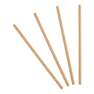 [250] Pailles Biodégradables En Papier Kraft 14,5 CM Leone pour Cocktail & - Bild 1 von 3