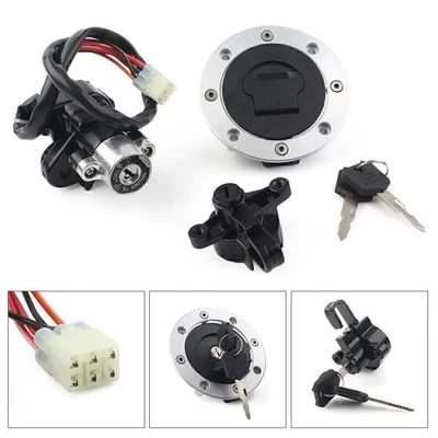 Ignition Switch Fuel Gas Cap Seat Lock Key Set Fit Suzuki GSF600 GSF1200 Bandit - Image 1 of 4