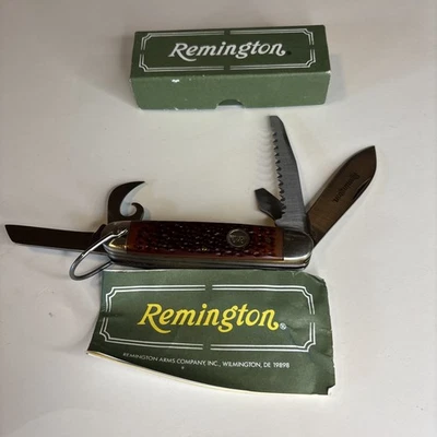 Older Remington UMC One R4 Folding Pocket Utility Knife With Box 2936-OX - Image 1 of 4