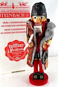 1999 Steinbach White Santa 17” Nutcracker Germany S877 SIGNED by Herr Steinbach - Picture 1 of 15