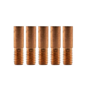 MIG Contact Tips - 0.8mm Binzel Style - 5 pack - M5 x 5mm x 0.8mm - Parweld - Picture 1 of 6