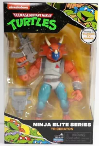PLAYMATES 2023 TMNT NINJA ELITE CLASSICS TRICERATON ACTION FIGURE MOSC SEALED - Picture 1 of 16