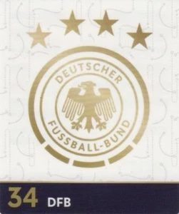 Rewe DFB Sammelkarten Fußball WM 2018 Russia Nr. 34 DFB Logo Wappen Bild NEUWARE - Picture 1 of 1