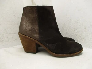 Sofft Brown Suede Leather Zip Ankle Fashion Boots Womens Size 7 M - Picture 1 of 12