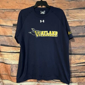 Under Armour Wayland Baptist University Wrestling Shirt Large Navy Blue Pioneers - Bild 1 von 7