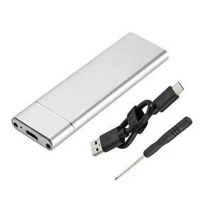 6Gb/S NGFF SSD USB3.1 Type-C M.2 Hard Disk Case Adapter External Enclosure Box - Picture 1 of 37