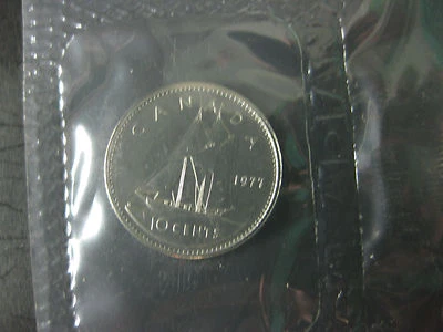 1977 Canadian Prooflike Dime ($0.10) - Image 1 of 2