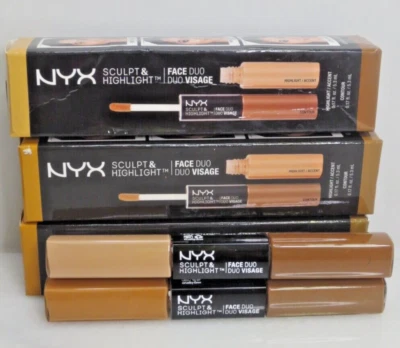 NYX PROFESSIONAL MAKEUP SCULPT & HIGHLIGHT FACE DUO SHFD 04 & SHFD 05 - 3PCS - Image 1 of 3