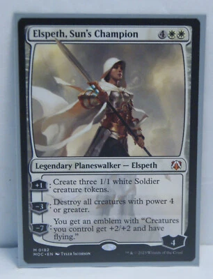 Elspeth, Sun's Champion 0182 Commander March of the Machine MTG Magic Sleeved - Image 1 of 3