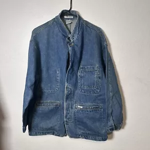 Vintage Guess Chore Coat Denim Georges Marciano Size Medium - Picture 1 of 4