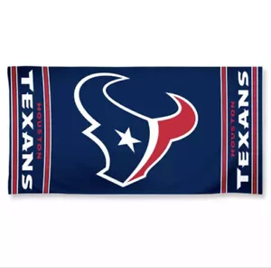 NEW NWT HOUSTON TEXANS NFL FOOTBALL LOGO BATH BEACH TOWEL DESIGN FREE SHIPPING - Picture 1 of 3
