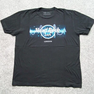 Hard Rock Cafe London Sound Wave Black Tee Shirt Size XL - Picture 1 of 1