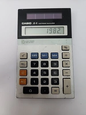 Vintage Casio JS-8 Electronic Calculator Made in Japan - Image 1 of 4