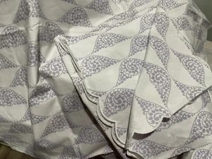 Pratesi Italy NWT 2pc Euro Shams Percale 100% Cotton Print Lilac - Picture 1 of 10