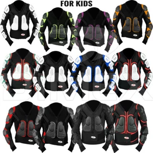 Kids Child Motorcycle Protector Guard Jacket Motorbike Spine Body Armour Junior - Picture 1 of 12