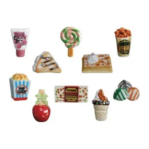 Collectible Porcelain Beans _ CANDY & SWEETS _ Complete Set 10pcs - Picture 1 of 2