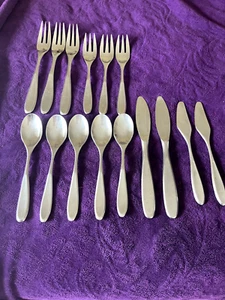 Choose your set! Korea / Japan SOLID STAINLESS STEEL FLATWARE  Unmarked - Picture 1 of 15