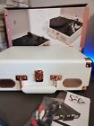 GPO Soho Record Player White Portable Vinyl Player Tested and Working