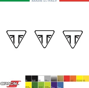 3 ADESIVI TRIUMPH LOGO 2013 mm.30x27 STICKERS AUFKLEBER PEGATINAS ACE CUSTOM - Imagen 1 de 1
