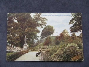 Very Old Postcard of Lower Walk, Castle Green, Hereford - Picture 1 of 2