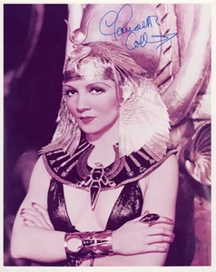 CLAUDETTE COLBERT SIGNED AUTOGRAPHED 8x10 PHOTO CLEOPATRA VERY RARE PSA/DNA - Picture 1 of 2