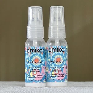AMIKA HYDRO RUSH INTENSE MOISTURE LEAVE-IN CONDITIONER (1OZ/30ML) 2X PCS NEW - Picture 1 of 6