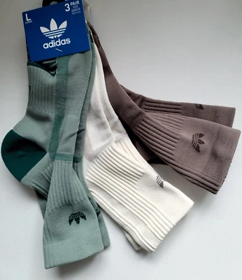 ADIDAS Originals 3pk High quarter Socks 3-pack sport ankle socks Trefoil logo - Image 1 of 4