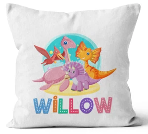 Cojín Estampado Diseño Dinosaurio Regalo Cumpleaños Personalizado Cualquier Nombre 38 - Imagen 1 de 4