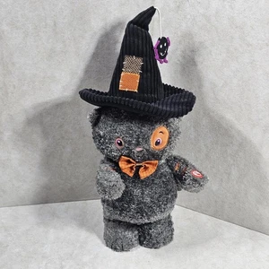Hallmark 2017 Electronic Gray Halloween Singing Cat Works Pre-owned - Picture 1 of 19
