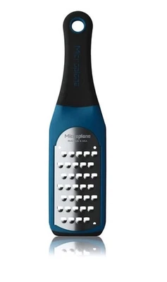 Microplane Artisan Series Extra Coarse Cheese Grater and Zester, Blue - Image 1 of 2