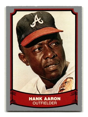 Hank Aaron 1988 Pacific Legends I #1 Salón de la fama Atlanta Braves como nuevo Foto 1 de 2