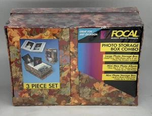 Focal Vintage Floral Pattern Photo Storage Box Combo 1235 Photo Capacity SEALED! - Picture 1 of 6