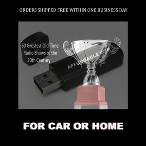 SIXTY GREATEST OLD TIME RADIO SHOWS OF 20TH CENTURY ON A USB FLASH DRIVE! - Picture 1 of 4