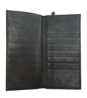 Tommy Hilfiger Cartera de Viaje Grande Porta Billetes y Tarjeteros Cuero 9x4" Negro Foto 1 de 4