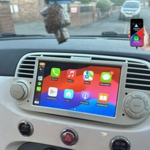 7" Android 13 For Fiat 500 2007-2015 Car Stereo Radio GPS Navi Carplay WIFI SWC - Picture 1 of 16
