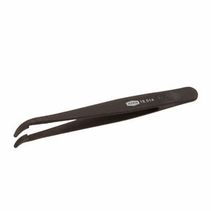 Aven 18514 Plastic Tweezers 2AB Curved, Flat Tips, 4-1/2"
