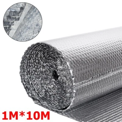 10M Roll Double Bubble Foil Insulation Shed Commercial Floor Wall Roof Sheds