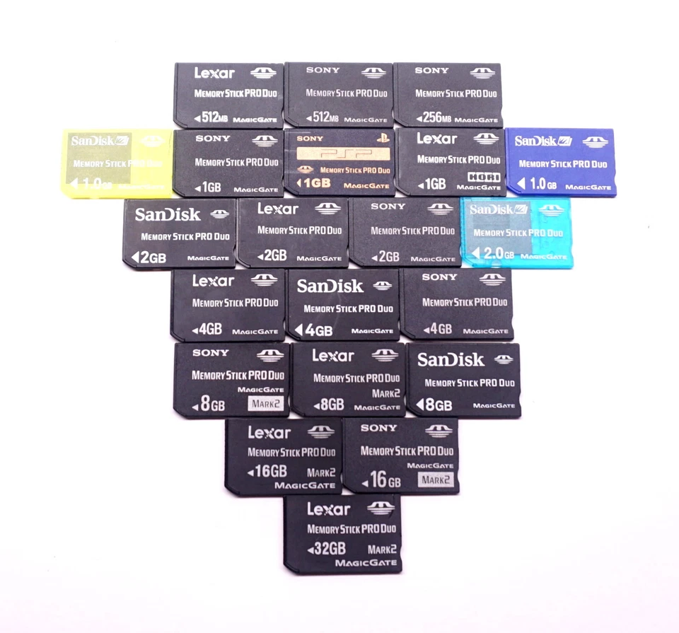 Memory Stick Pro Duo MagicGate Card for Sony PSP Cybershot 1 2 4 8gb - You Pick - Image 1 of 1