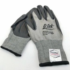 Guantes resistentes a cortes G-Tek PolyKor Xrystal nivel A4 revestimiento de nitrilo #16-350 XL - Imagen 1 de 7